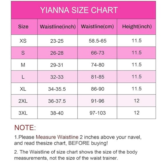 YIANNA Waist Trainer - Body Shaper Corset 2XL *NWT* - Picture 3 of 11